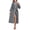 Dark Gray, variant on Women's 100% Cotton Robes Lightweight Kimono Long Soft Bathrobe for Women with Pockets(Purple,L)