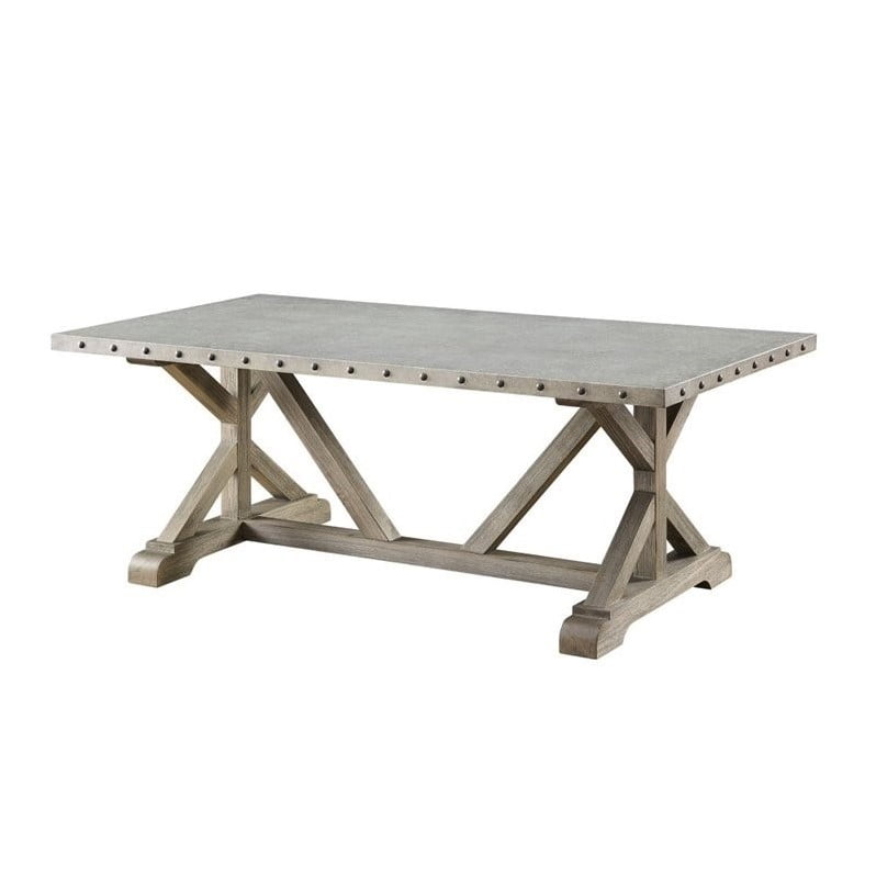 Coaster Rustic Coffee Table In Driftwood