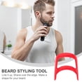 thumbnail image 3 of Baweave 2 Pcs Beard Modelling Ruler Fashionable Beard Styling Ruler Liner Mustache Combs Beard Shaping Tool Beard Ruler Man, 3 of 6