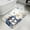 Blue, variant on Red Christmas Snowman Bathroom Rugs Non Slip Washable Bath Mat Absorbent Front Door Mat Xmas Tree Snowflake Merry Christmas Indoor Doormat for Kitchen Entryway Shower Decor Accessories 15.7"x23.6"