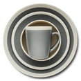 thumbnail image 7 of Stone Lain Serenity 16-Piece Stoneware Round Dinnerware, Service for 4, 2-Tone, Dark Gray-Cream, 7 of 7
