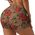 thumbnail image 1 of Fotbe Rose Mix Leopard 1 Shorts Sin Costuras – Shorts Deportivos de Cintura Alta para Mujer, Elásticos para Gimnasio, Yoga, Running o Ciclismo-XX-Large, 1 of 8