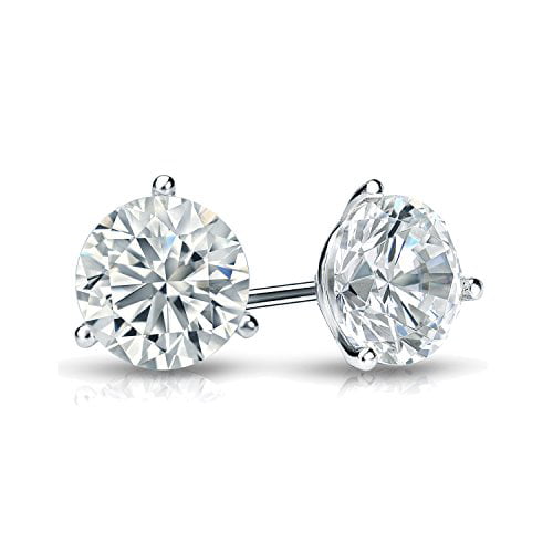 Diamond Wish - 1 Carat Lab Grown Diamond Stud Earrings in 14k White ...