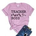 thumbnail image 1 of Teacher T-shirt Mom Boss Shirts Women's Teaching Shirt Boss Lady Tee Momlife Tshirt Mothers Day Gift Motherhood Top, 1 of 3