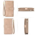 thumbnail image 2 of HAWEE Womens Wallets Large Capacity Credit Card Holder Rfid Wallet Women Zipper Pocket Leather Ladies Wristlet Clutch Wallet, 2 of 7