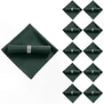 thumbnail image 1 of Dark Green Polyester Napkins, 48x48cm, Set of 10 for Catering, Weddings, and Events, 1 of 5