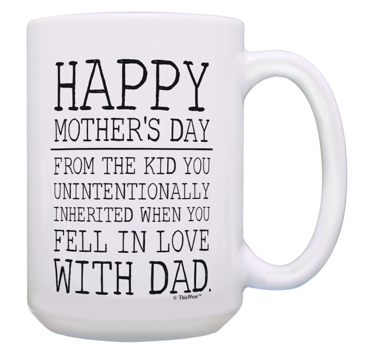 ThisWear Step Mom Mug Happy Mothers Day from Kid Unintentionally ...