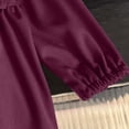 thumbnail image 7 of hengsof Childrens Long Sleeve Round Neck Casual Dress for Girls Age 3-8 Years, Solid Color Soft Everyday Play Dress, Simple Style Comfortable Kidswear Gown, 7 of 7