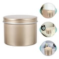 thumbnail image 3 of WEKADRIN 6Pcs Aluminium Tins With Lids Ointment Storage Cans Golden Square For Party Favors Home Use, 3 of 8