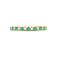 thumbnail image 2 of Diamond Princess 10kt Yellow Gold Womens Round Emerald Diamond Stackable Band Ring 1/5 Cttw, 2 of 4