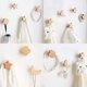 thumbnail image 2 of 4pcs Wood Adhesive Hooks Wall Mounted Natural Beech Wooden Coat Wall Hooks, Entryway Heavy Duty Modern Single Organizer Towel Hooks Hangers, Creativit, 2 of 4