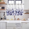 thumbnail image 2 of Purple Blooms Floral Kitchen Curtains Window Panels, Farmhouse Spring Flowers Botanical Insulated Window Treatment Curtain, Grommet Curtains for Bedroom/Living Room/Bathroom, 2 Piece 42"Wx45"L, 2 of 8