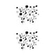thumbnail image 4 of Inteprter Burbujas Decoración de Pared Ducha Ba?o Azulejo Extraíble Decal Pegatina Mural negro 2piezas Inteprter CBP052442, 4 of 5