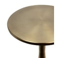 thumbnail image 3 of Grandview Gallery Round Metal Matte Golden Bronze Side Accent Table 24" H x 19" D, 3 of 5