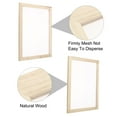 thumbnail image 3 of Uxcell 1pcs Silk Screen Printing Frame, 15.7x11.8 Inch Wood with 160 White Mesh, for Screen Printing DIY Project, 3 of 5