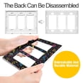 thumbnail image 4 of Yayeee Rocker Switch Wall Plate 3-Gang 6.5"x4.6" Home Decorative Outlet Cover, Black Neon Lightning, 4 of 6