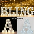 thumbnail image 2 of Light Up Letters, Glitter Letter Lights Battery Powered Silver Marquee Letters LED Alphabet Letter Sign for Night Light Wedding Birthday Party Girls Gifts Christmas Home Bar Decorations-Shiny Letter Z, 2 of 5