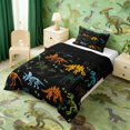 thumbnail image 3 of Erosebridal Colorful Dinosaur Twin Comforter Sets for Kids, Black Bedding Set, 3 of 6