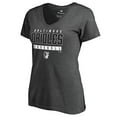 thumbnail image 2 of Women's Ash Baltimore Orioles Charcoal Stack V-Neck T-Shirt, 2 of 3