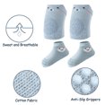 thumbnail image 3 of Rodilleras antideslizantes para gatear para bebés y calcetines antideslizantes para bebés Protector de rodilla para niños pequeños, 3 of 5