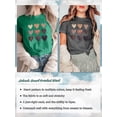 thumbnail image 3 of Anbech Heart Printed T-Shirt for Women Casual Colorful Graphic Hearts Tees Junior Girls Short Sleeve Tee Tops with Crew Neck, 3 of 10