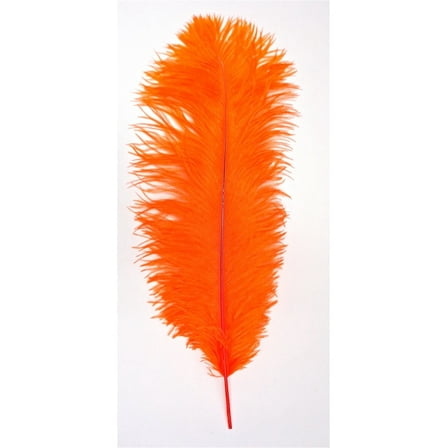 12-16 Inch Long Orange Ostrich Craft Feathers