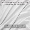 thumbnail image 4 of Lux Decor&nbsp;King Size&nbsp;Bed Sheets - 6 Piece Ultra-Soft Microfiber&nbsp;Sheets Set, Deep Pocket Fitted Sheet, Flat Sheet & 4 Pillowcases, Breathable Hotel Luxury, OEKO-TEX Certified, White, 4 of 10