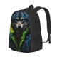 thumbnail image 1 of Easygdp Realistic Style Wolf Warrior Mochila de Gran Capacidad Minimalista Ideal para Escuela, Viajes y Uso Diario, 1 of 6