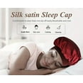 thumbnail image 2 of Long Hair Care Women Satin Bonnet Sleep Hat Cap Night Head Cover Turban Wrap, 2 of 5