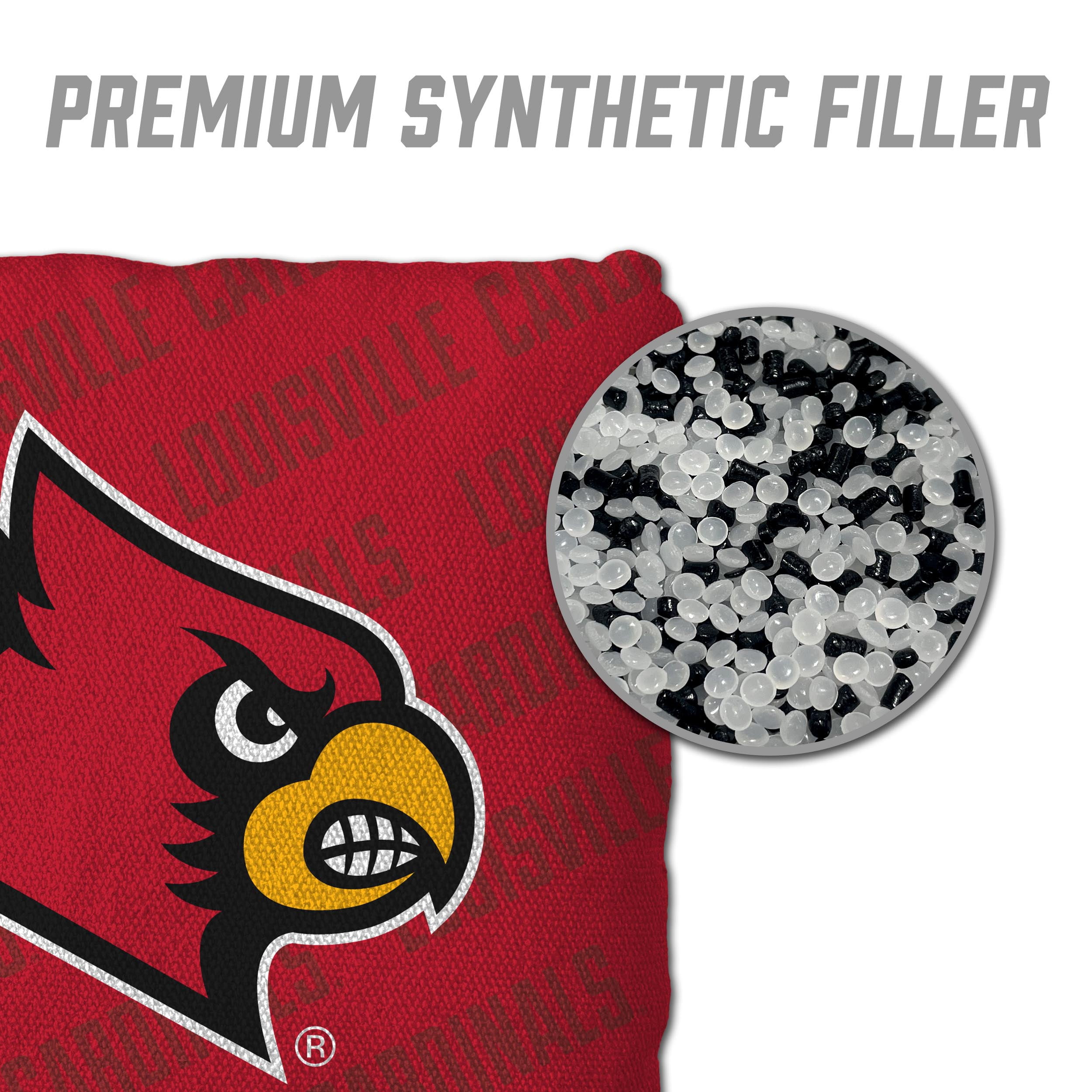 NCAA Louisville Cardinals Cornhole Bags - 4PK - Red