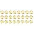thumbnail image 1 of 24 Piezas de Servilletero Redondo de Malla para Servilleteros, Juego de Mesa Adecuado para Ocasiones Informales O Formales Y Bodas (Dorado), 1 of 5