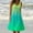 Green, variant on Isvgxsz Plus Size Summer Dresses Womens Fashion Holiday Summer Casual Dresses Round Neck Gradient Print Sleeveless Party Beach Dress Soft Satiny Orange