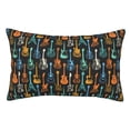 thumbnail image 1 of Kdxio Colorful Guitar Print Pillows Covers Cases Bedroom Decor Decoration Rectangle Two Sides Printed-20"x30", 1 of 6