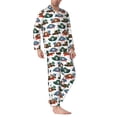 thumbnail image 2 of Naloa Pirate Hats Men’s Pajamas Set - Long Sleeve Button Down Sleep Shirt and Pajama Bottoms Sleepwear Set-Large, 2 of 7