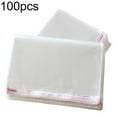 thumbnail image 4 of 100-Pack Large Resealable Plastic Bags, Clear Self-Sealing Pouches for Clothing, Jewelry, and General Storage, 4 of 9