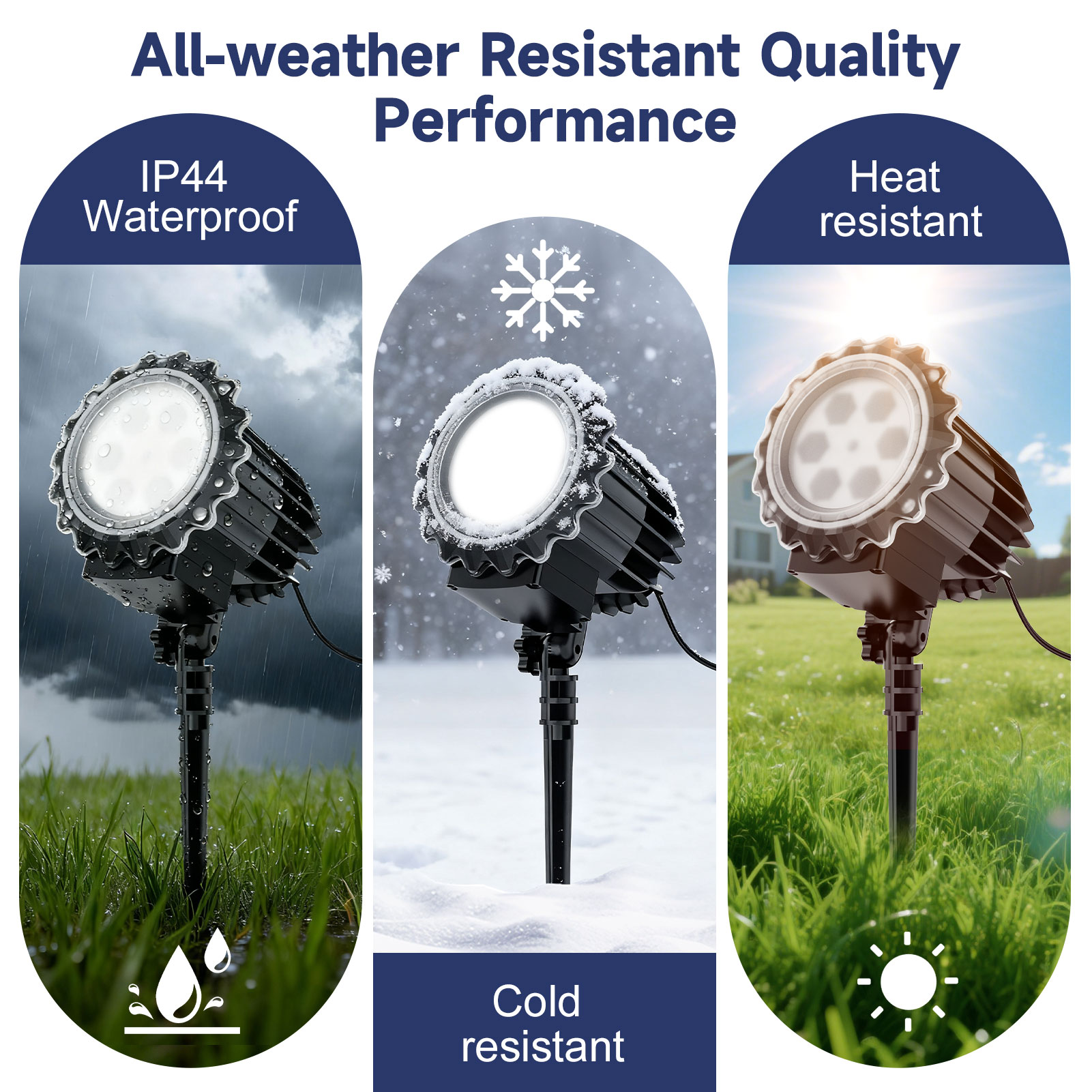 yankucat Snowflake LED Projector Lights, Rotating photo 6