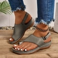 thumbnail image 2 of Dakaela Orthopedic Wedge Sandals for Women Comfortable Walking Dressy Slides 2026 Ladies Platform Slingback Casual Shoes Indoor Outdoor Bronze 8, 2 of 9