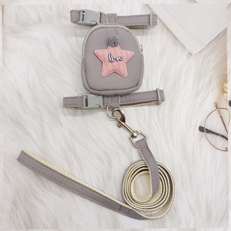 Stylish And Durable Dog Leash With Pet Dog Backpack For Hands-Free Bag Convenience