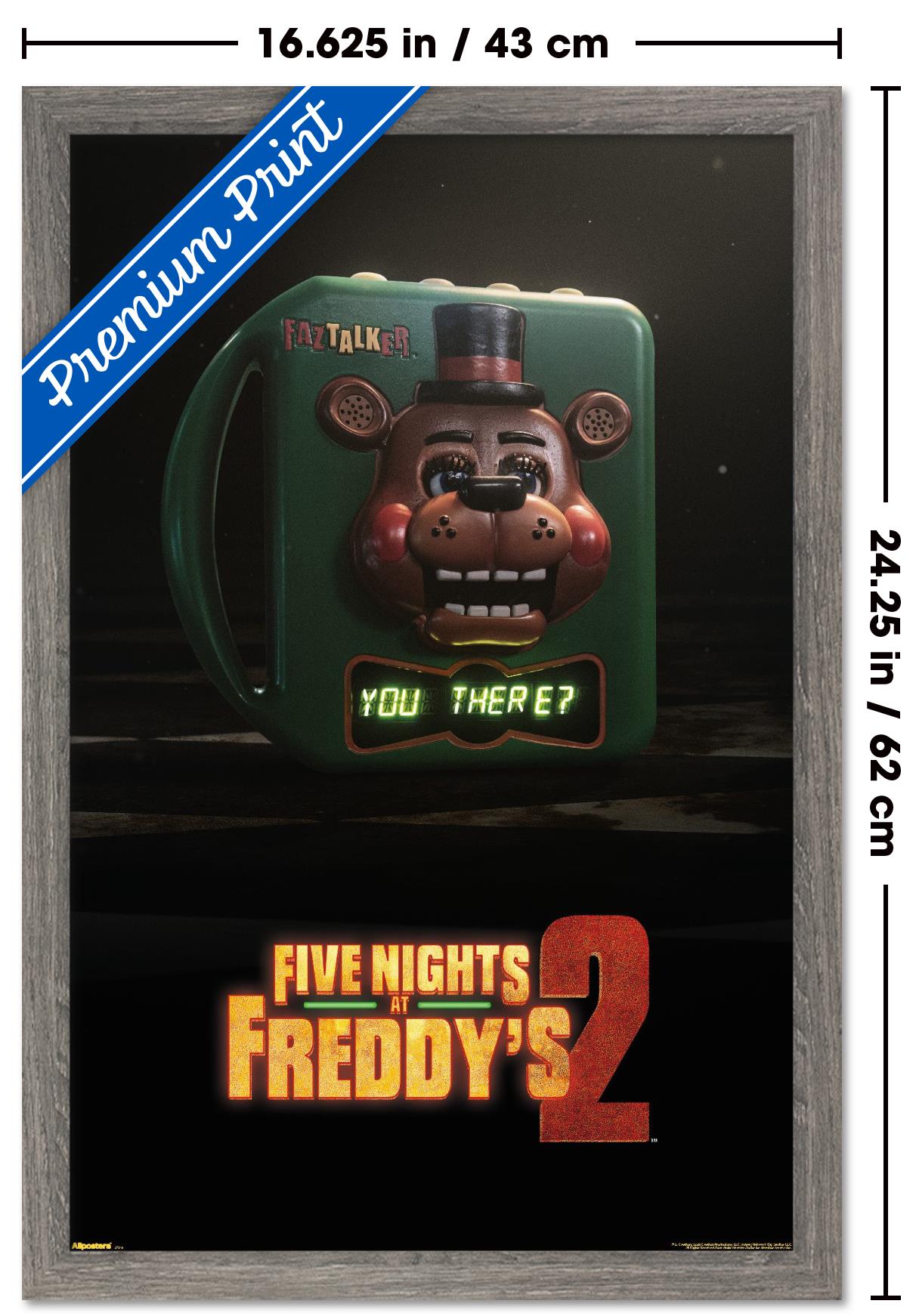 Five Nights at Freddy's Movie 2 (2025) - Teaser One Sheet Wall Poster, 14.725" x 22.375" Framed