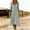 Gray, variant on QUNYINEY Women's Summer Dresses Casual Western Long Long Sleeve A Line Dress Solid Loose Fit V Neck Flowy Dresses