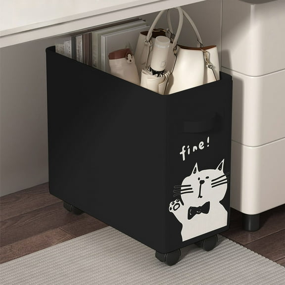 Foldable Laundry Basket with Wheels Multi Functional Portable Dirty Clothes Hamper Toy Storage Basket with Handle