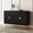 Black, variant on CBJCBJ 31.7" Modern Accent Sideboard Buffet Cabinet with 2 Doors & Shelves, Credenza for Living Room Storage, White