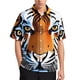 thumbnail image 3 of Camisa informal con estampado de rayas de piel de tigre para hombre, camisa hawaiana de vacaciones de manga corta, camiseta de gran tamaño para hombre, blusas, ropa, 3 of 5