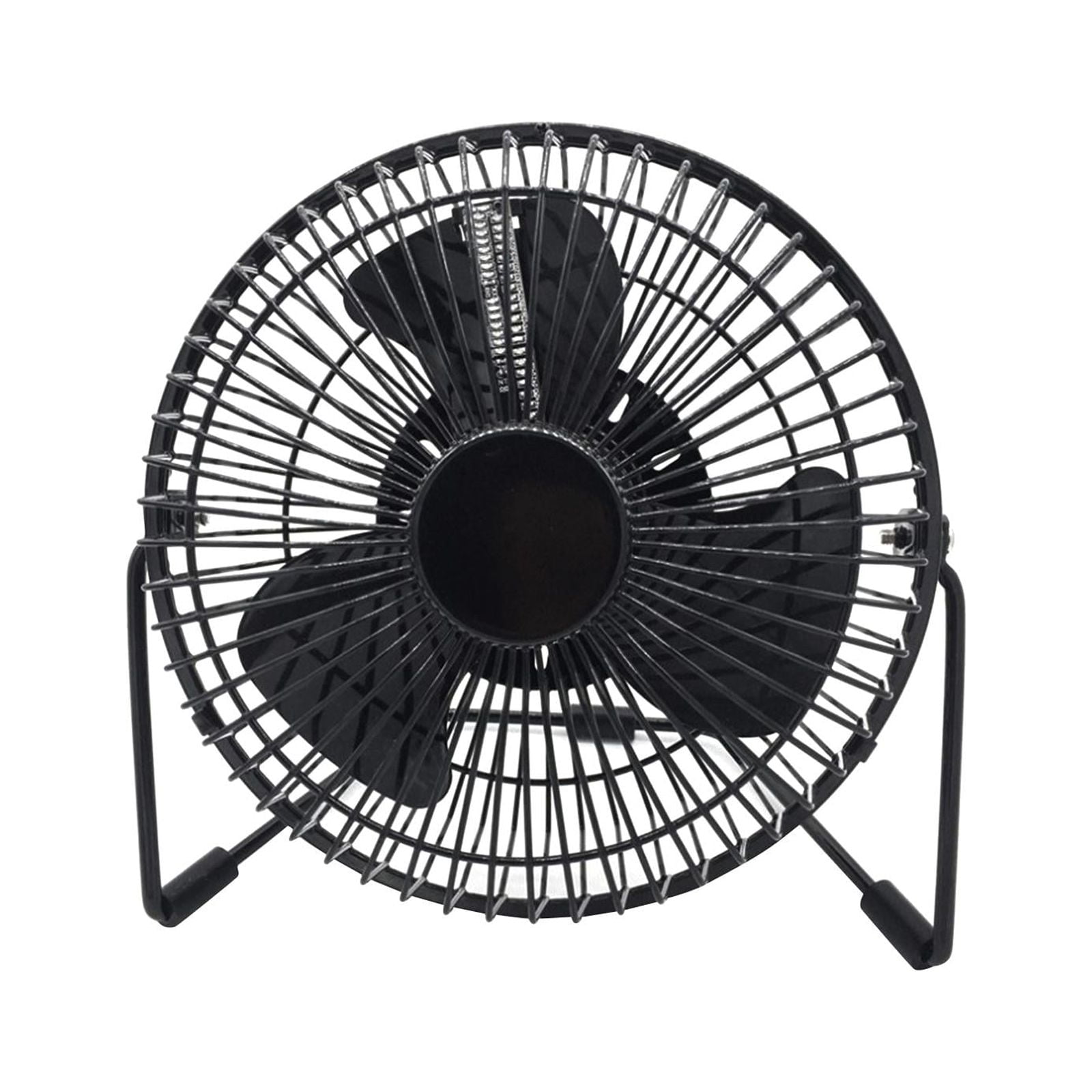 LED USB Clock Fan with LED Light Real Time Display 360Â° Rotation