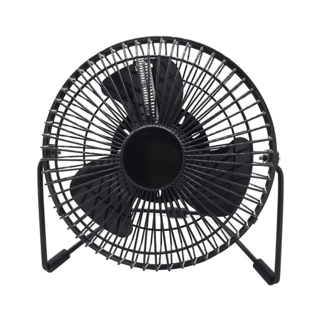 GUOOL Ventilateur Portable Mini Horloge USB LED avec Fonction d'Affichage Ventilateurs à Main Rotation 360 Calendrier 6 Pouces