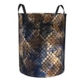 thumbnail image 2 of Easygdp Watercolor Snake Skin Large Dirty Clothes Hamper, Lightweight Storage Basket, Household Laundry Bag with Handle - Medium, 2 of 8