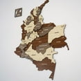 thumbnail image 2 of Multilayered Wooden 3D Colombia Map, Gift for Colombian Friend, Colombia Wooden Wall Decor, Map for Traveller (40x30 cm |15.7x11.8 inches), 2 of 14