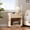 Oak, variant on Winkalon Fluted Nightstands for Bedroom, Farmhouse Bedside Tables with Drawer & Open Shelf, Wood End Table for Living Room,White