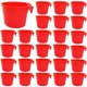 thumbnail image 5 of ColoMX Alimentador de pájaros para mascotas, alimentador de agua de plástico, tazón de comida para gallo, alimentador de loros y pájaros, 30 Uds., 5 of 7