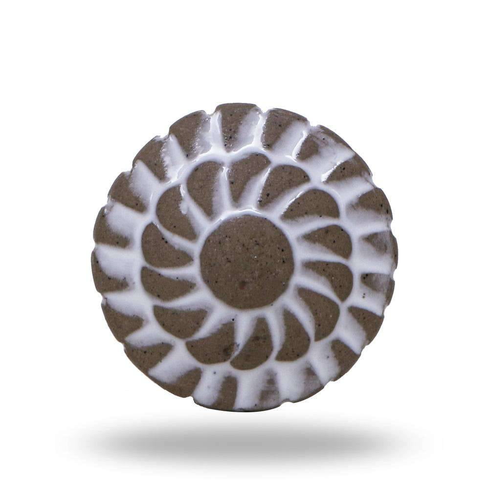 Set of Six Ceramic Decade cabinet Knobs
